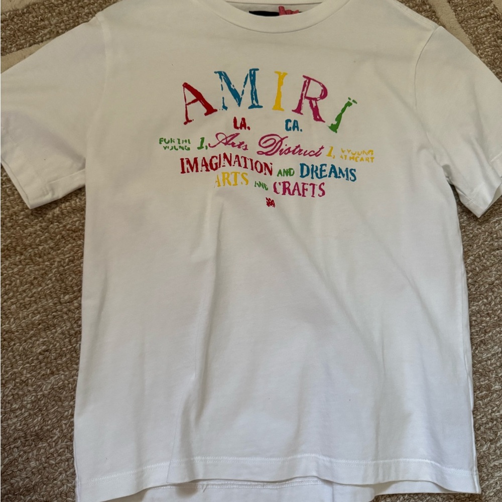 Amiri Kids White Graphic T-Shirt